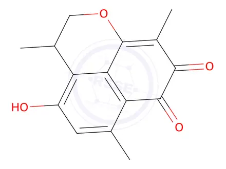 Chemical structure of mansonone H