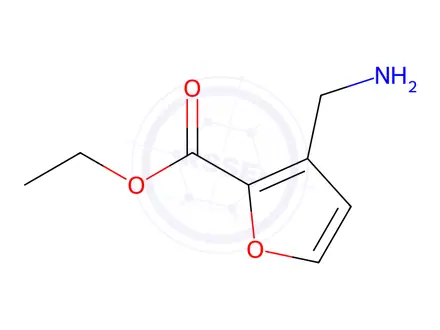 Chemical structure of 2-Furancarboxylicacid,3-(aminomethyl)-,ethylester(9CI)