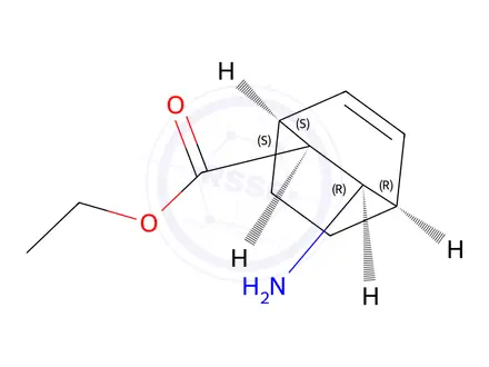 Chemical structure of Ethyl (1S,2S,3R,4R)-3-aminobicyclo[2.2.2]Oct-5-ene-2-carboxylate