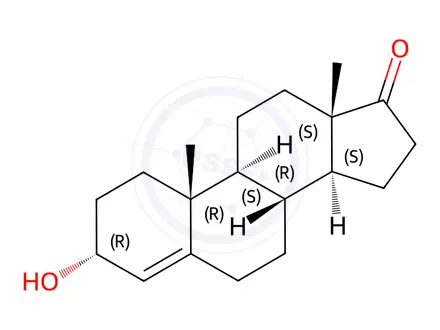 Chemical structure of 4-Androsten-3α-ol-17-one