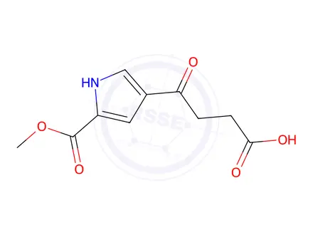 Chemical structure of 4-(5-(Methoxycarbonyl)-1h-pyrrol-3-yl)-4-oxobutanoic acid