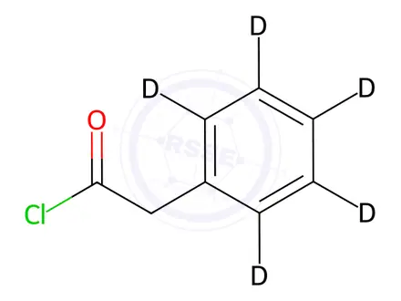 Chemical structure of Phenylacetyl-d5 Chloride