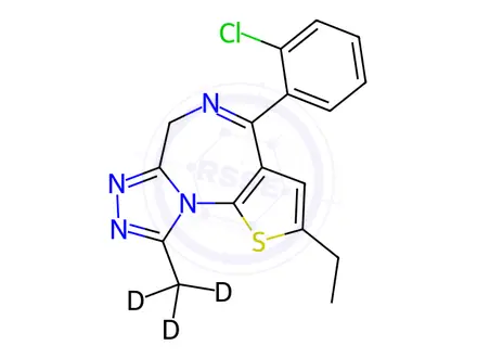Chemical structure of Etizolam-d3