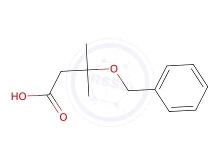 Chemical structure of 3-Methyl-3-(phenylmethoxy)butanoic Acid