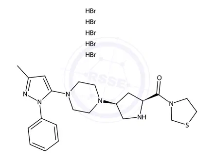 Chemical structure of Teneligliptin Hydrobromide (2:5)