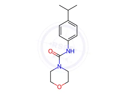Chemical structure of n-[4-(propan-2-yl)phenyl]morpholine-4-carboxamide