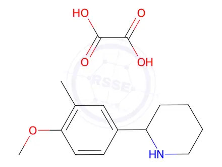 Chemical structure of 2-(4-Methoxy-3-methylphenyl)piperidine Oxalate