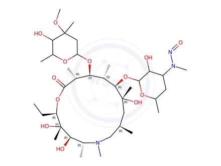 Chemical structure of Azithromycin impurity 57