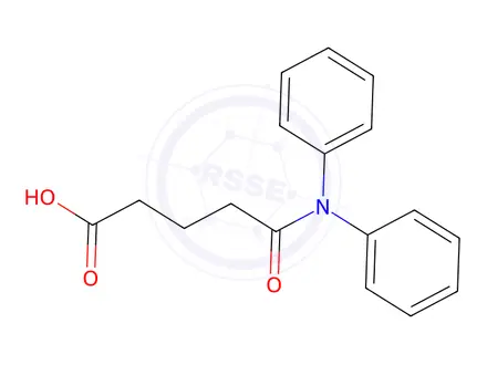 Chemical structure of 5-(Diphenylamino)-5-oxopentanoic acid