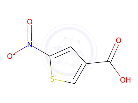Chemical structure of 5-Nitrothiophene-3-carboxylic Acid