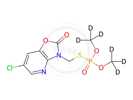 Chemical structure of Azamethiphos-[D6]