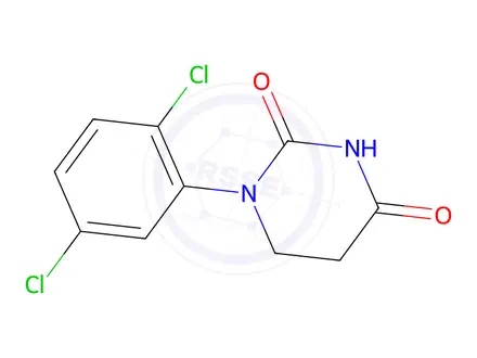 Chemical structure of 1-(2,5-dichlorophenyl)hexahydropyrimidine-2,4-dione