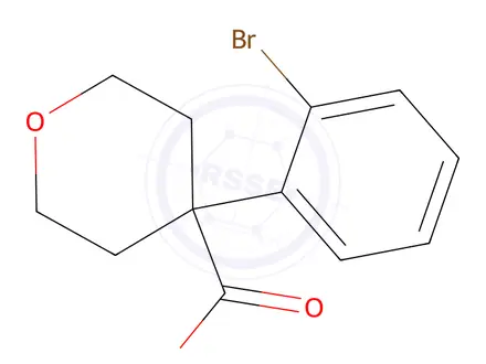 Chemical structure of 4-(2-Bromophenyl)tetrahydro-2h-pyran-4-carboxylic acid