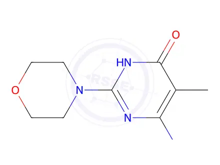 Chemical structure of 6-Amino-5-methyl-2-morpholinopyrimidin-4(3h)-one