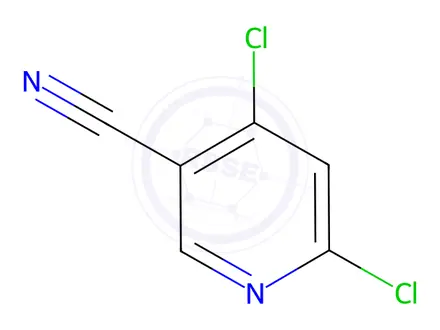 Chemical structure of 4,6-DICHLORONICOTINONITRILE