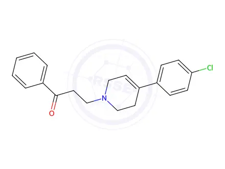 Chemical structure of N-(1-Phenylpropionyl)-4-(4-chlorophenyl)-1,2,3,6-tetrahydropyridine