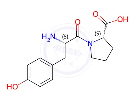 Chemical structure of β-Casomorphin (1-2)