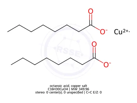 Chemical structure of COPPER CAPRYLATE