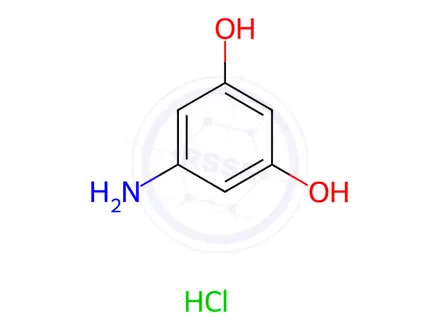 Chemical structure of 5-Aminobenzene-1,3-diol Hydrochloride