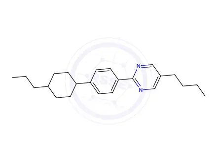 Chemical structure of 5-Butyl-2-(4-(trans-4-propylcyclohexyl)phenyl)pyrimidine