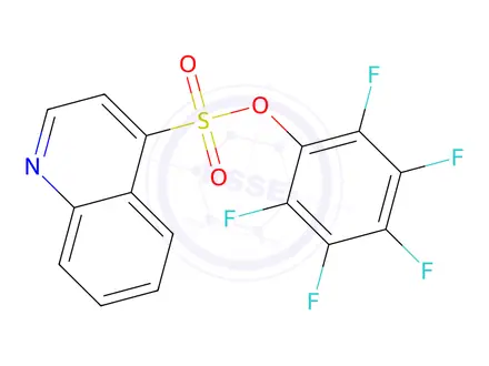 Chemical structure of Perfluorophenyl quinoline-4-sulfonate