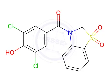Chemical structure of Dotinurad
