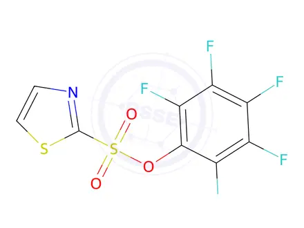 Chemical structure of Pentafluorophenyl 1,3-thiazole-2-sulfonate