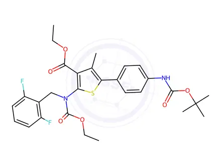 Chemical structure of Relugolix Impurity 222