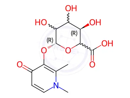 Chemical structure of Deferiprone 3-O-beta-D-Glucuronide