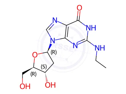 Chemical structure of 2'-Deoxy-N-ethylguanosine