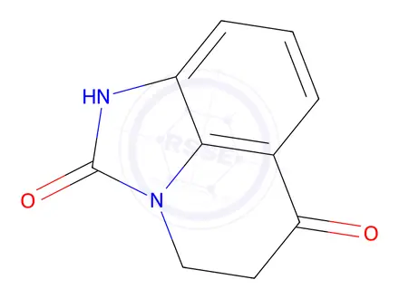 Chemical structure of 4H-Imidazo[4,5,-i,j]-quinolin-2,6-(1H,5H)dione