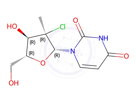 Chemical structure of Chloro Sofosbuvir Desphosphate