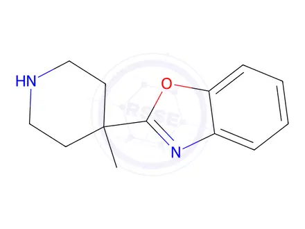 Chemical structure of 2-(4-Methylpiperidin-4-yl)benzo[d]oxazole