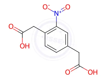 Chemical structure of 2,2'-(2-nitro-1,4-phenylene)diacetic acid