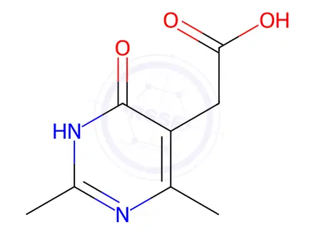 Chemical structure of (4-Hydroxy-2,6-dimethyl-pyrimidin-5-yl)-acetic acid