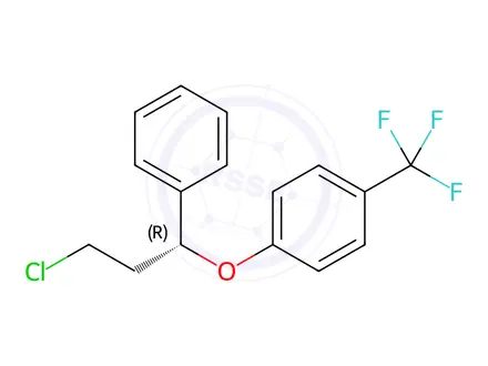 Chemical structure of Desamino Chloro (R)-Fluoxetine