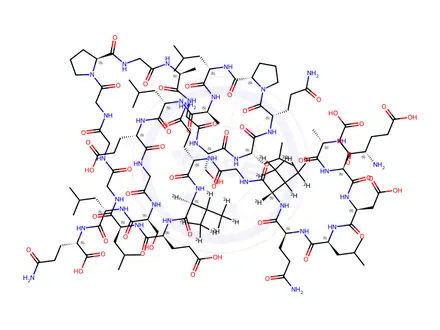 Chemical structure of ([D8]VAL7,10)-C-PEPTIDE (HUMAN)