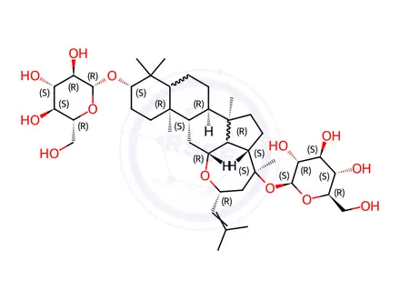 Chemical structure of ginsenoside La