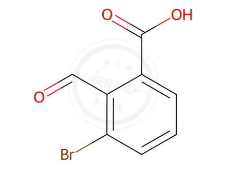 Chemical structure of 3-bromo-2-formylbenzoic acid