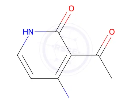 Chemical structure of 2(1H)-Pyridinone, 3-acetyl-4-amino-(9CI)