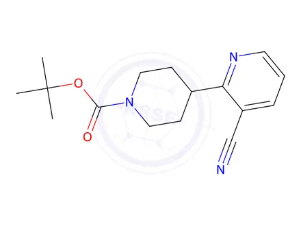 Chemical structure of tert-Butyl 4-(3-Cyanopyridin-2-yl)piperidine-1-carboxylate