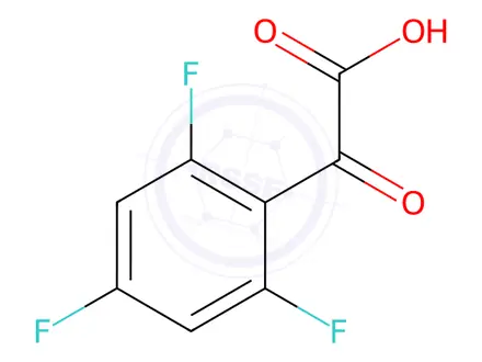 Chemical structure of 2-oxo-2-(2,4,6-trifluorophenyl)acetic acid