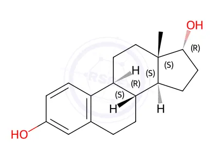 Chemical structure of 17α-Estradiol