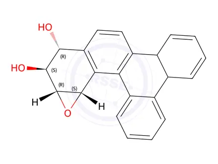 Chemical structure of benzo(g)chrysene-11,12-dihydrodiol-13,14-epoxide