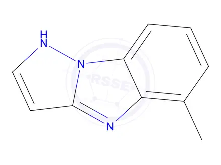 Chemical structure of 1H-Pyrazolo[1,5-a]benzimidazole,5-methyl-(9CI)