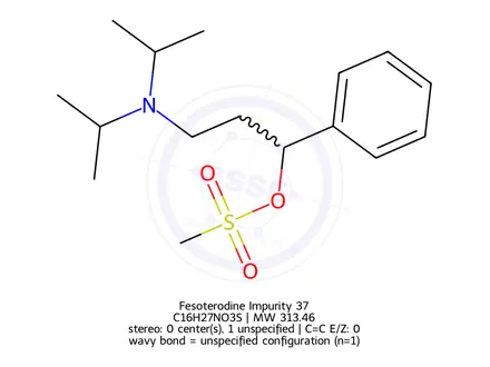 Chemical structure of Fesoterodine Impurity 37
