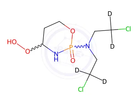 Chemical structure of 4-Hydroperoxy Cyclophosphamide-d4