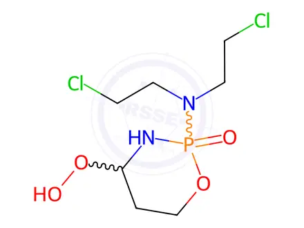 Chemical structure of 4-Hydroperoxy Cyclophosphamide