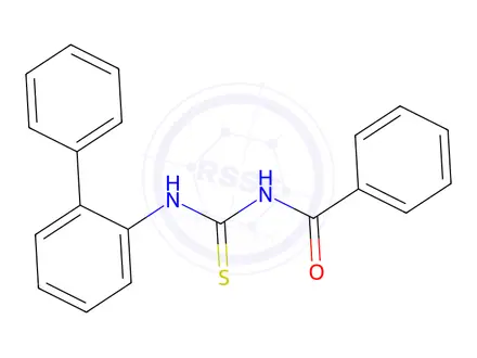 Chemical structure of 2-{[(Benzoylamino)carbothioyl]amino}-1,1'-biphenyl