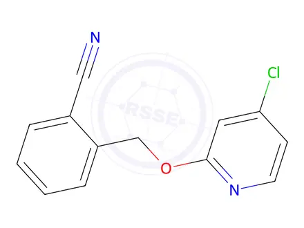 Chemical structure of 2-(((4-Chloropyridin-2-yl)oxy)methyl)benzonitrile